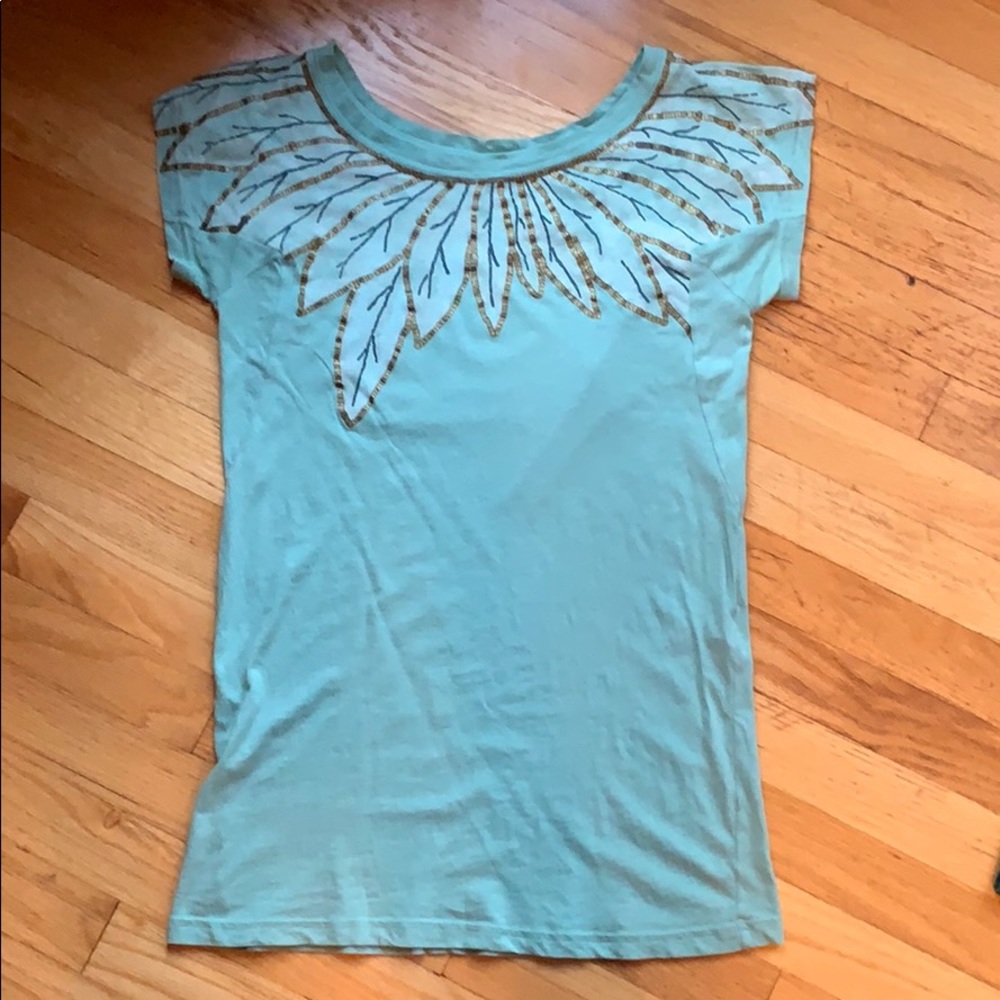 Marc By Marc Jacobs Light Green Graphic T-Shirt, S